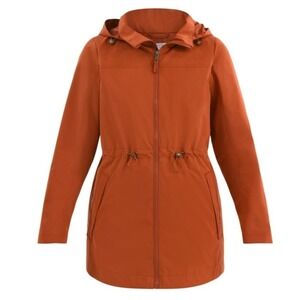 Time‎ and Tru Lightweight Anorak Jacket Rusty Bronze Small 4–6 New NWT